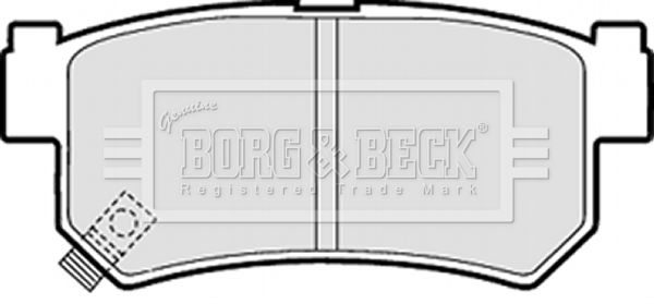 BORG & BECK Комплект тормозных колодок, дисковый тормоз BBP1790